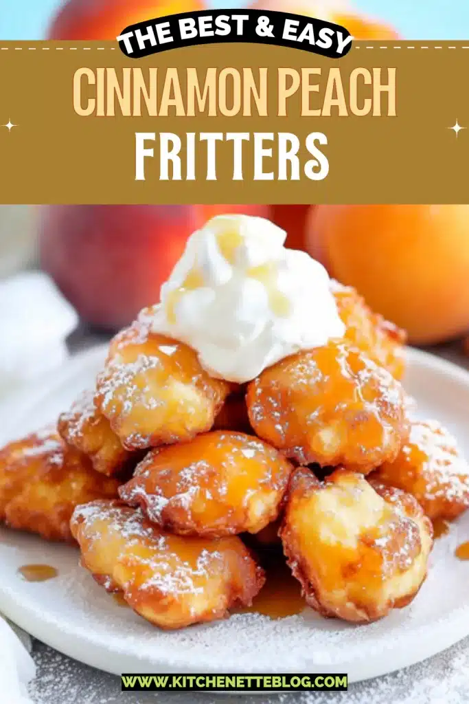 Cinnamon Peach Fritters