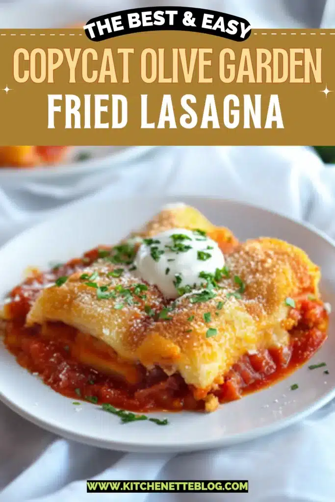 Copycat Olive Garden Fried Lasagna