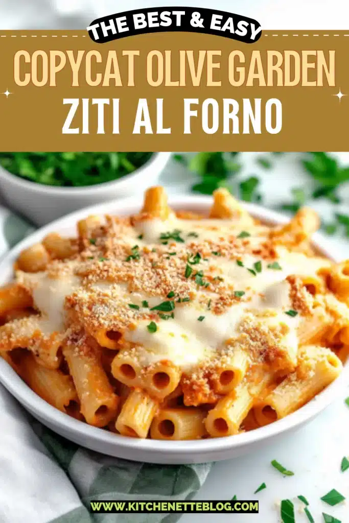 Copycat Olive Garden Ziti al Forno