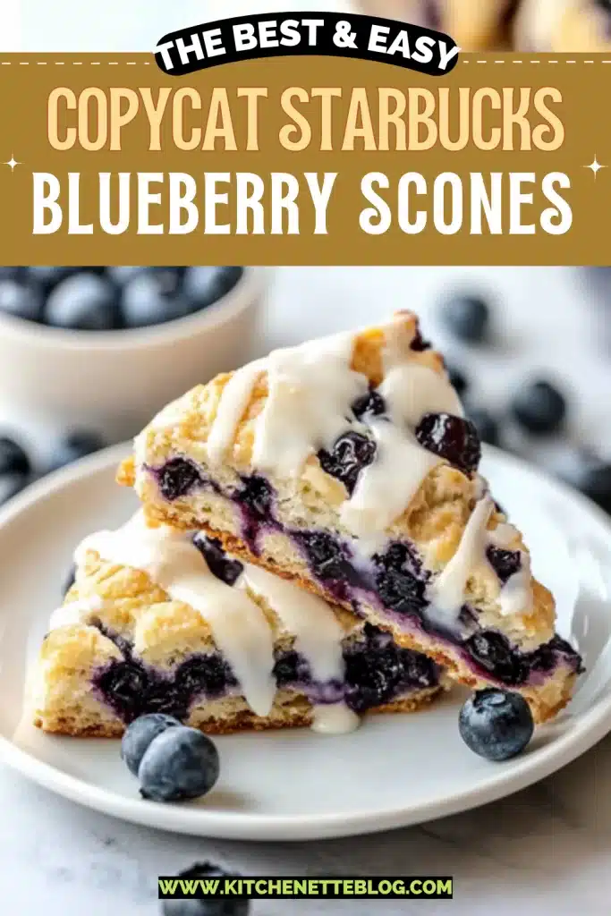 Copycat Starbucks Blueberry Scones