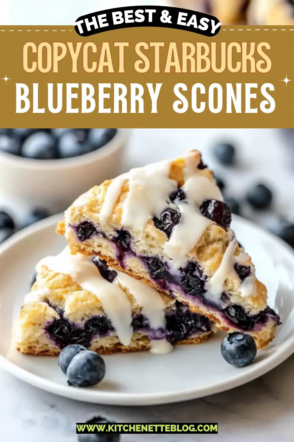 Copycat Starbucks Blueberry Scones