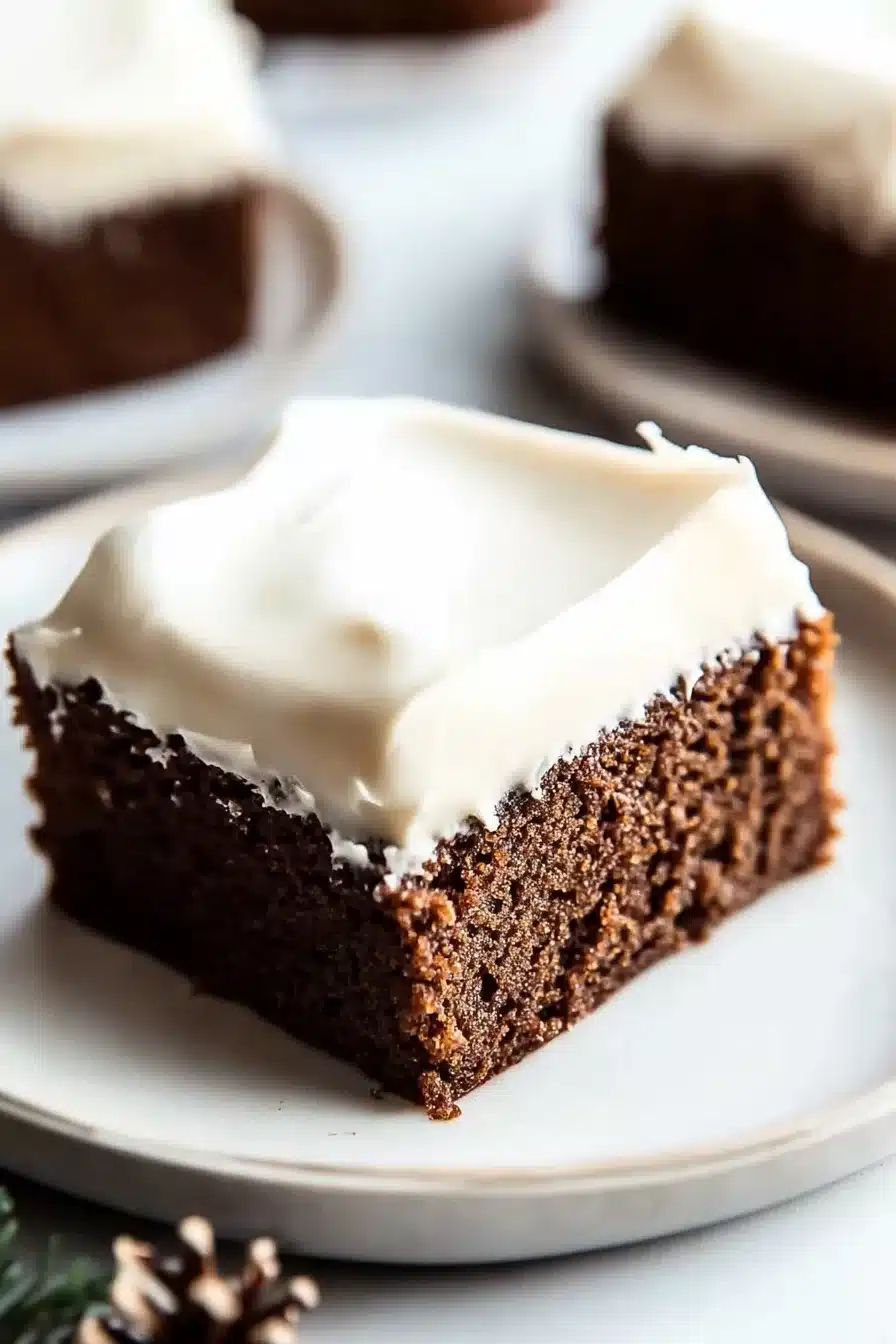 Cream Cheese–Frosted Gingerbread Cake