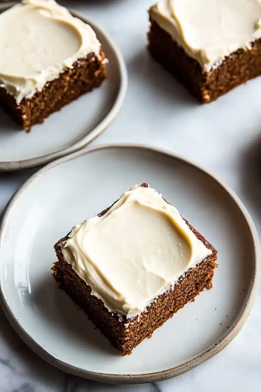Cream Cheese–Frosted Gingerbread Cake