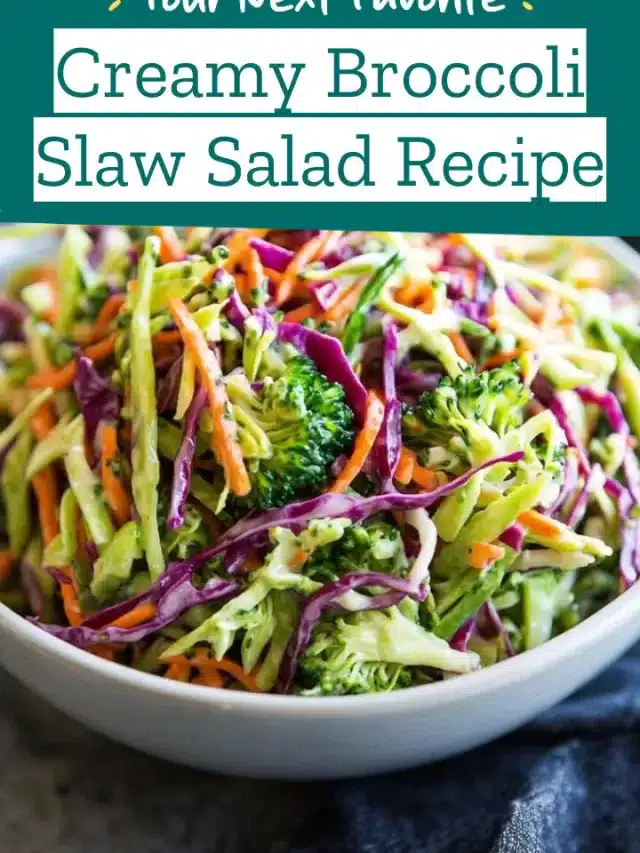 Creamy Broccoli Slaw Salad Recipe