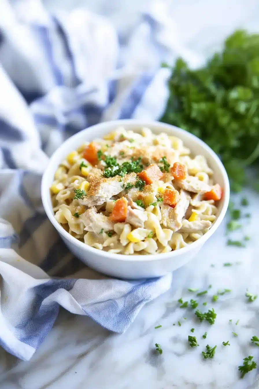 Creamy Chicken Pot Pie Pasta