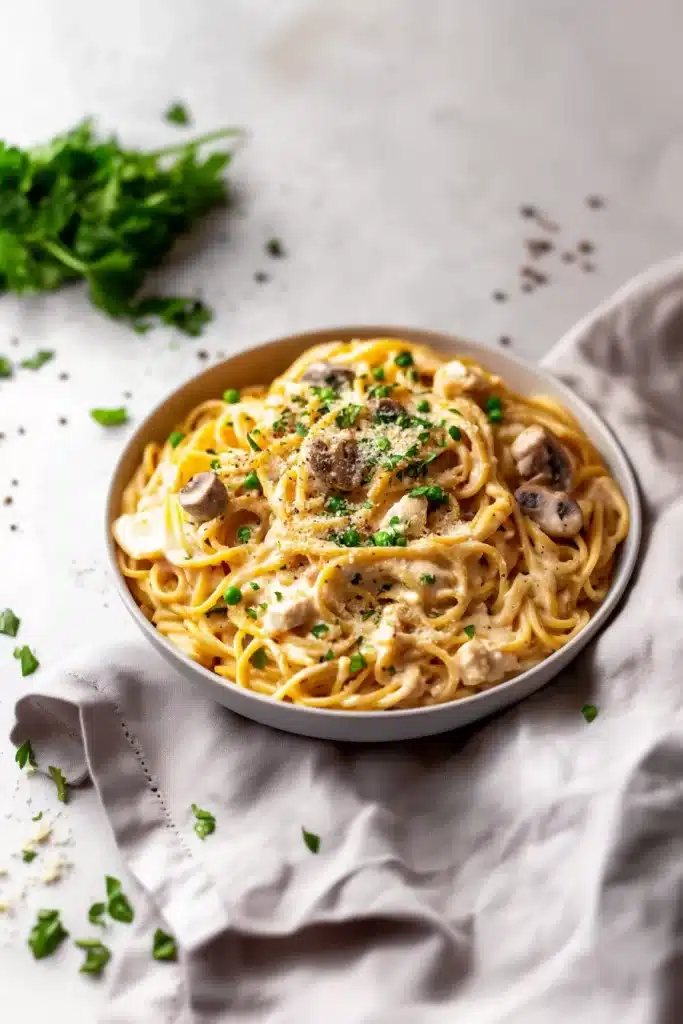 Creamy Chicken Tetrazzini