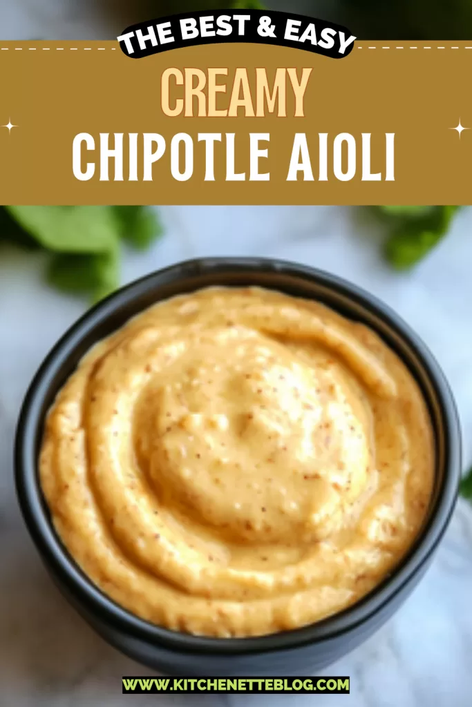 Creamy Chipotle Aioli