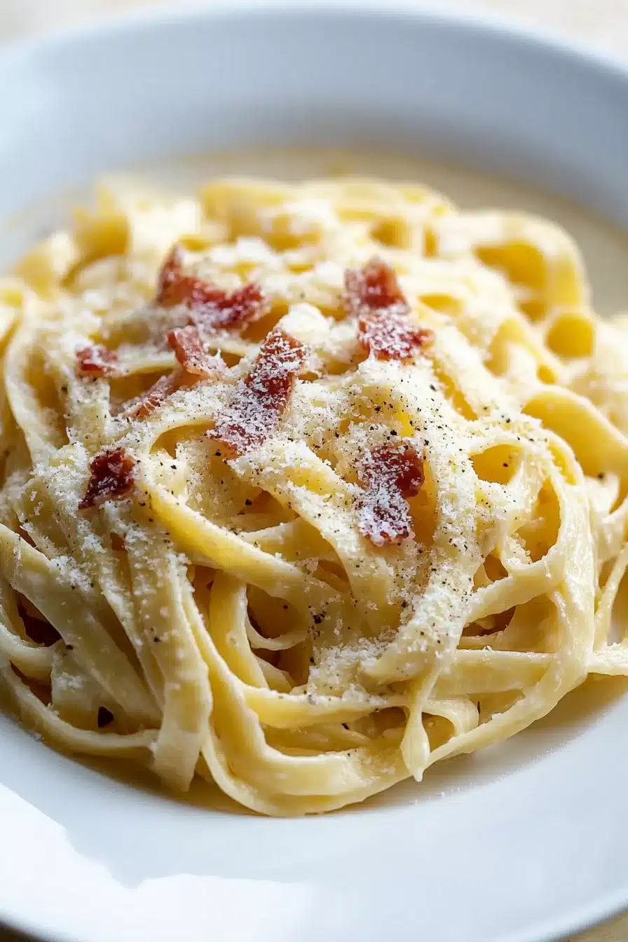 Creamy Fettuccine Carbonara