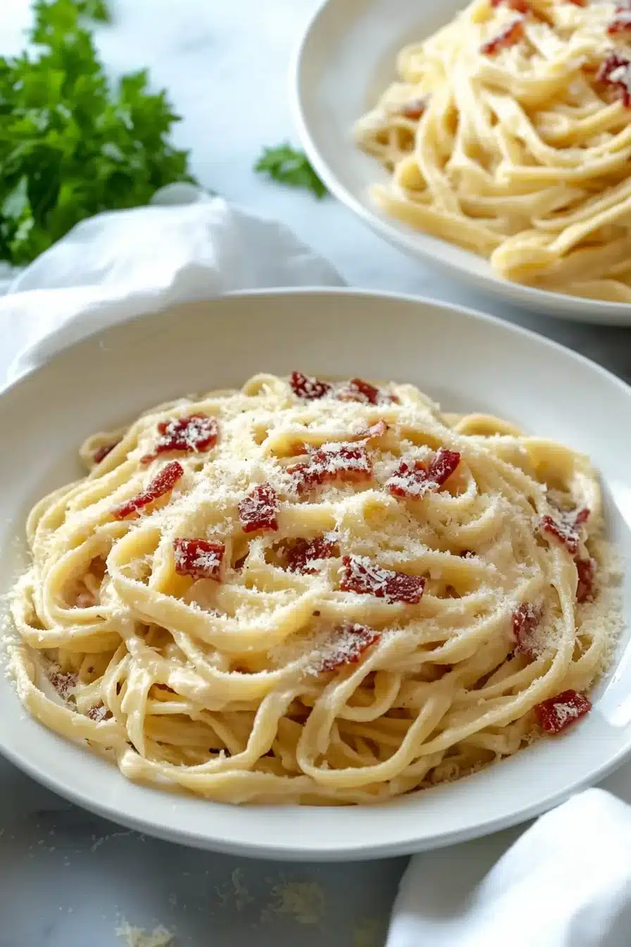 Creamy Fettuccine Carbonara