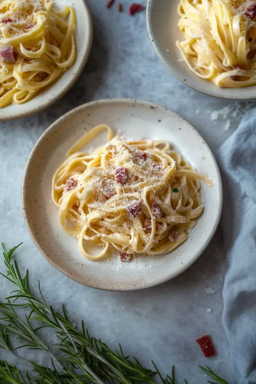 Creamy Fettuccine Carbonara