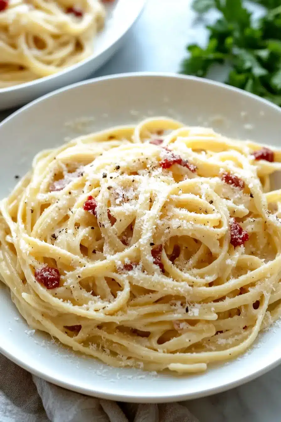 Creamy Fettuccine Carbonara