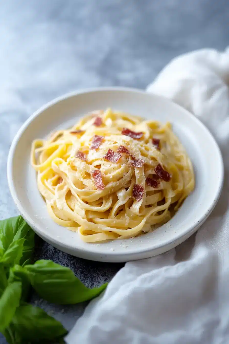 Creamy Fettuccine Carbonara