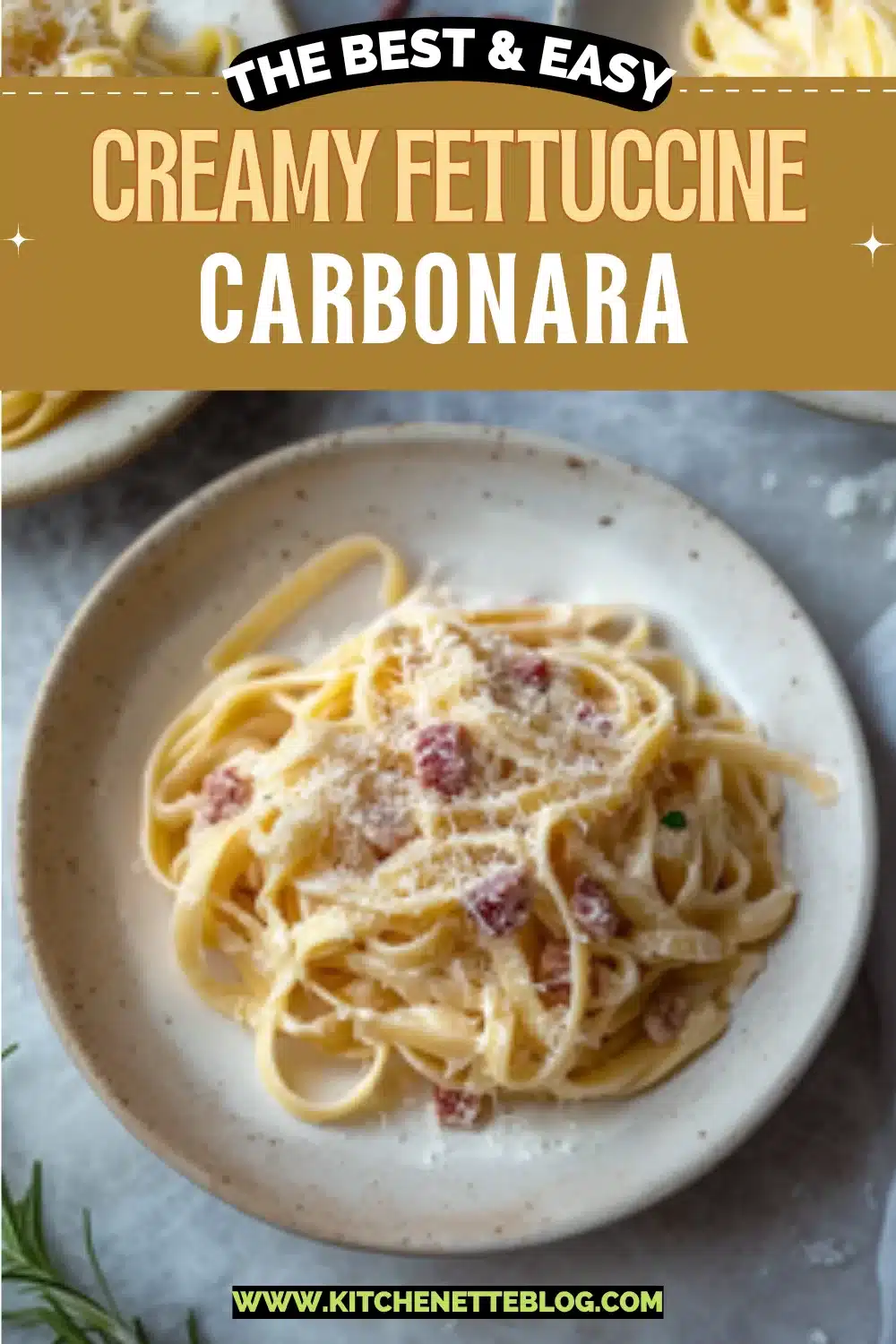 Creamy Fettuccine Carbonara