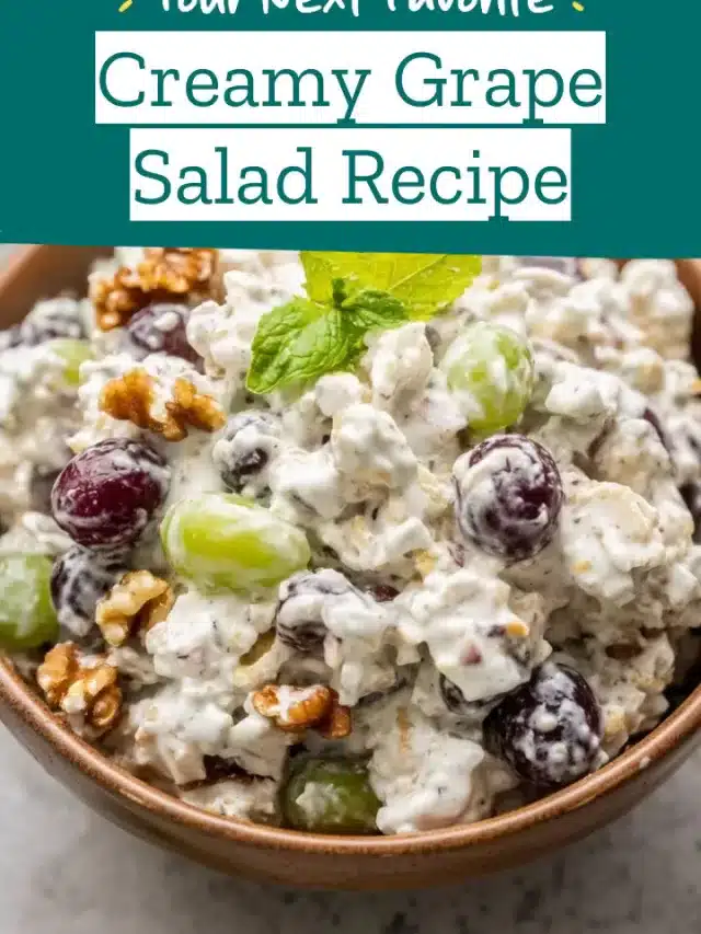 Creamy Grape Salad Recipe
