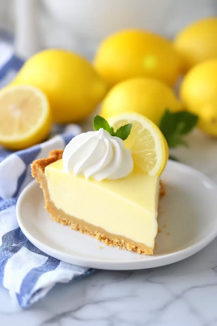 Creamy No-Bake Lemon Pie