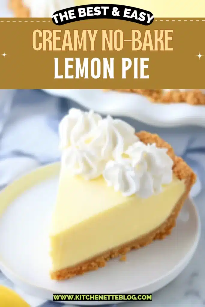 Creamy No-Bake Lemon Pie