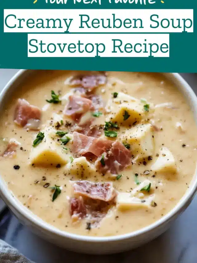 Creamy Reuben Soup Stovetop Recipe