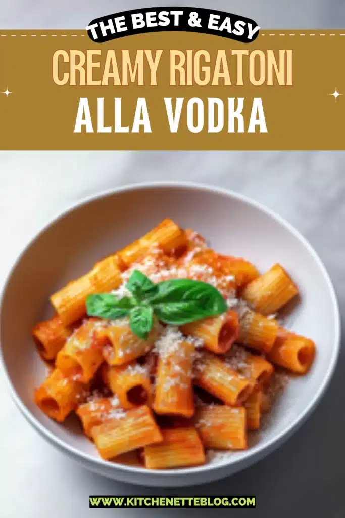 Creamy Rigatoni alla Vodka
