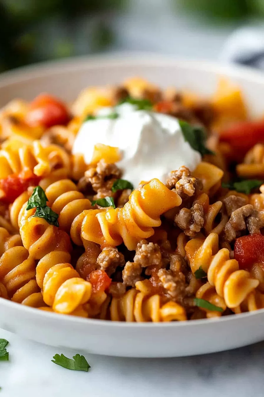 Creamy Taco Pasta