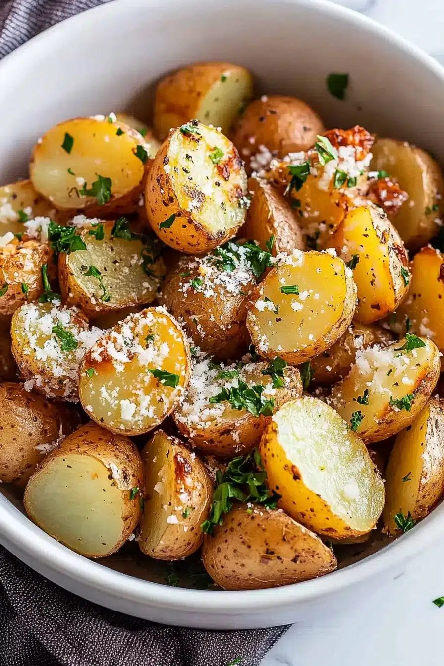 Crispy Garlic Butter Potatoes