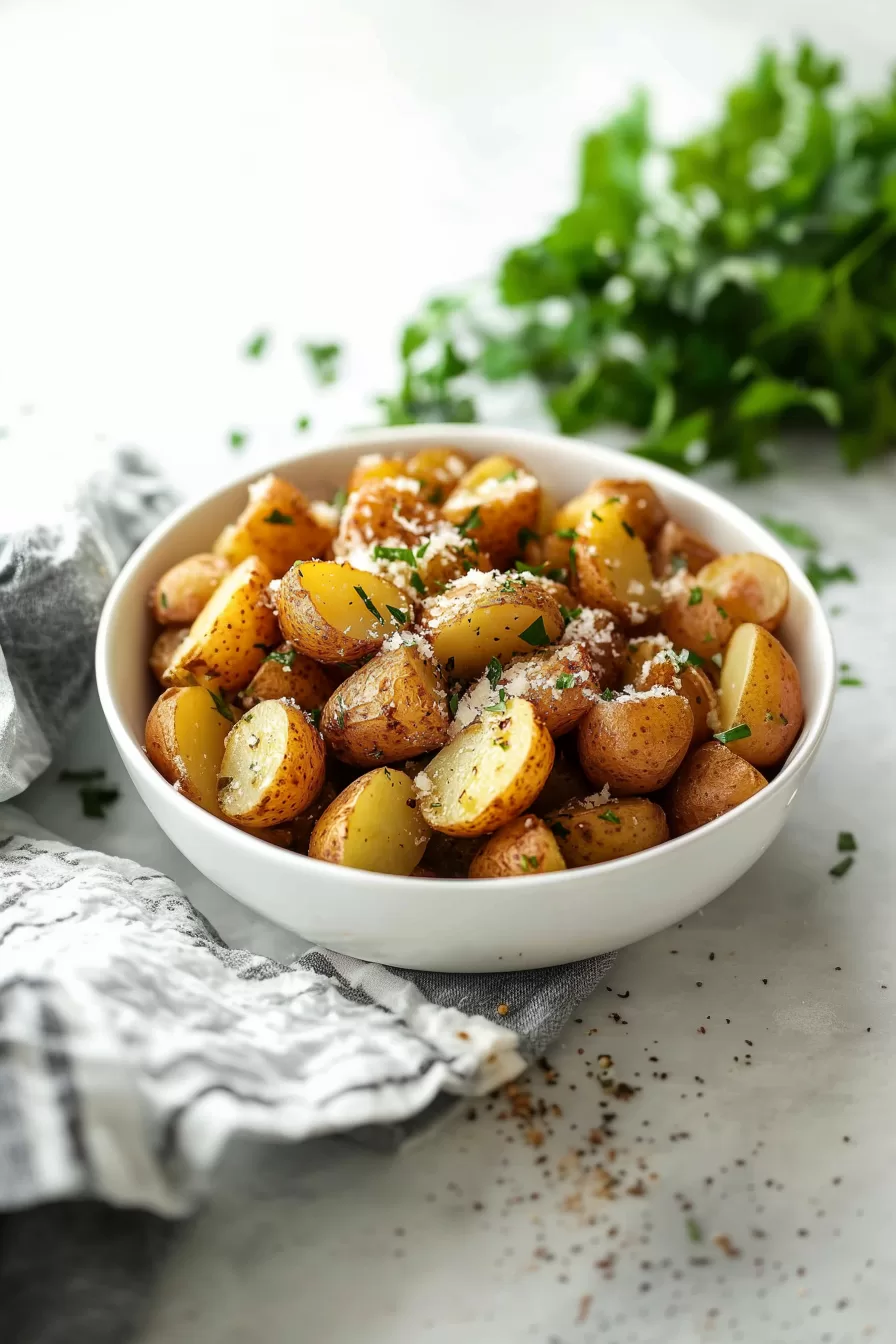 Crispy Garlic Butter Potatoes