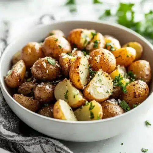 Crispy Garlic Butter Potatoes