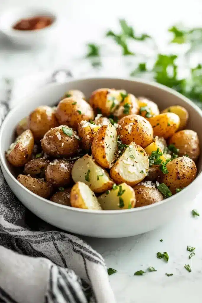Crispy Garlic Butter Potatoes