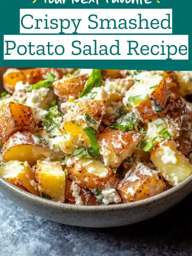 Crispy Smashed Potato Salad Recipe