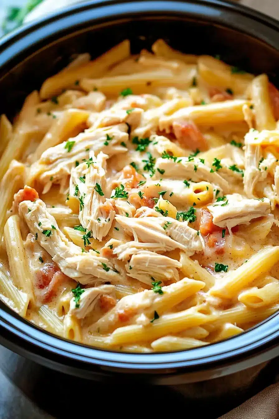 Crockpot Olive Garden Chicken Pasta
