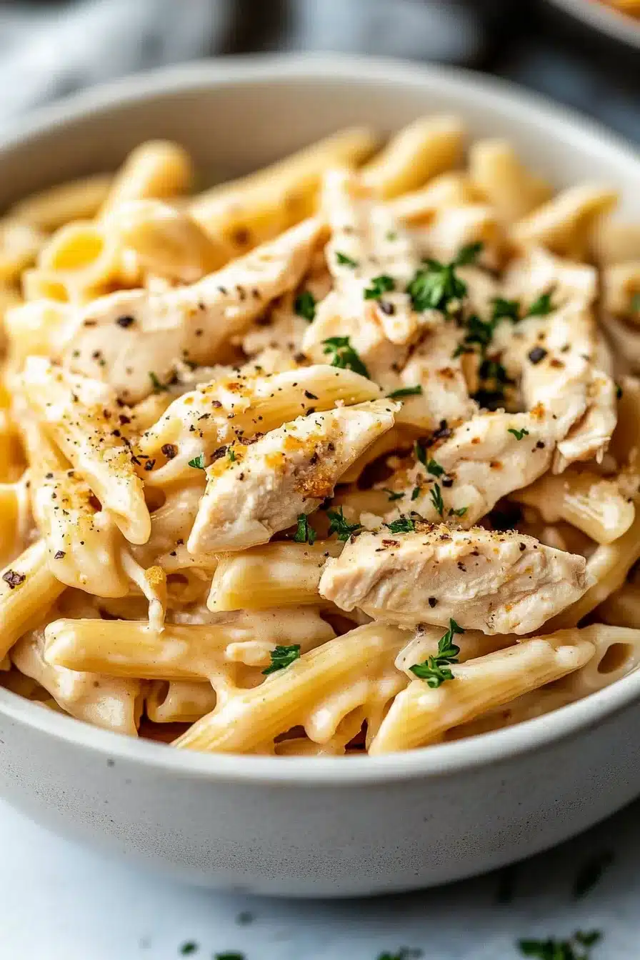 Crockpot Olive Garden Chicken Pasta
