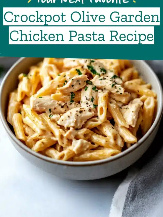 Crockpot Olive Garden Chicken Pasta Recipe