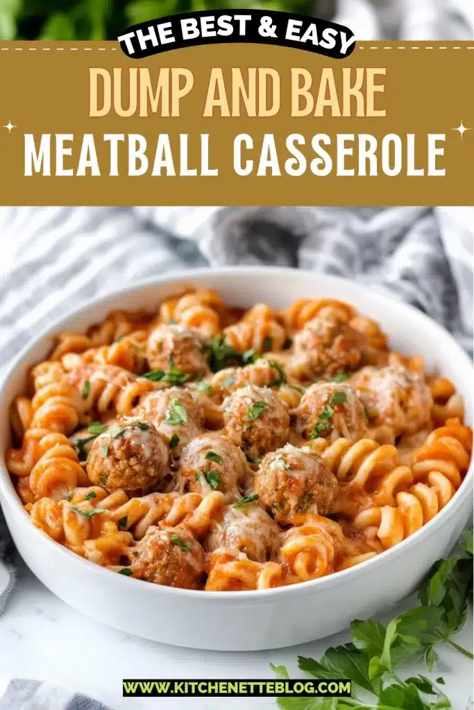 Dump and Bake Meatball Casserole