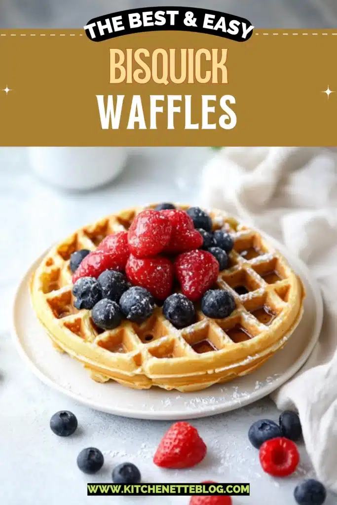 Easy Bisquick Waffles