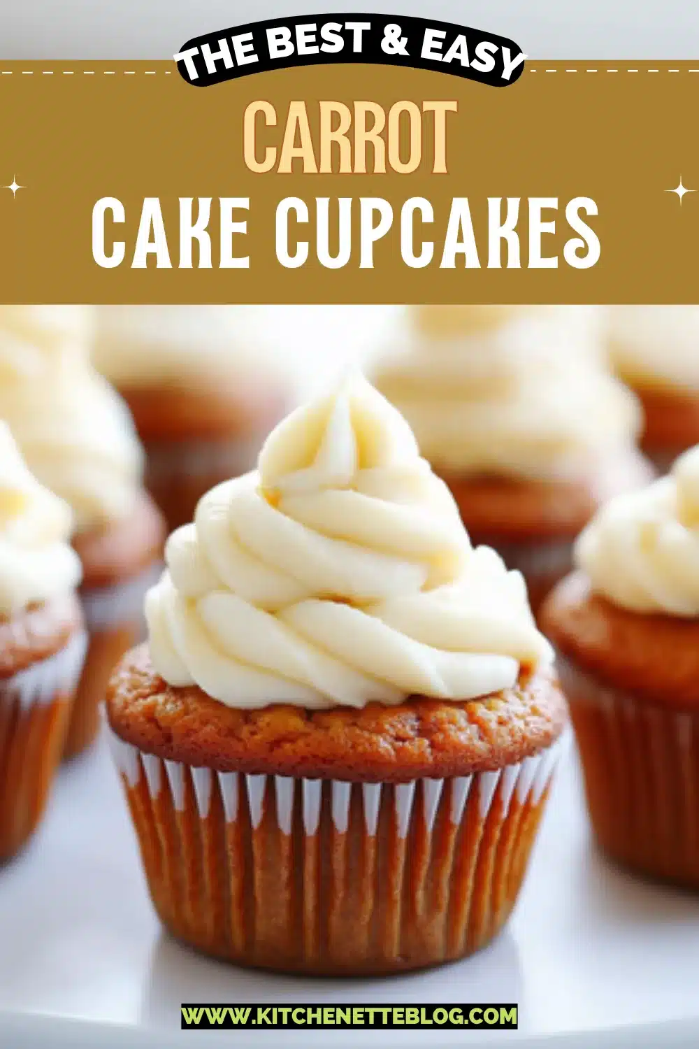 Easy Carrot Cake Cupcakes