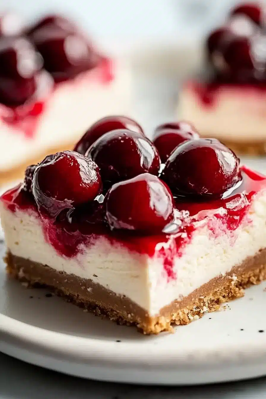 Easy Cherry Cheesecake Bars