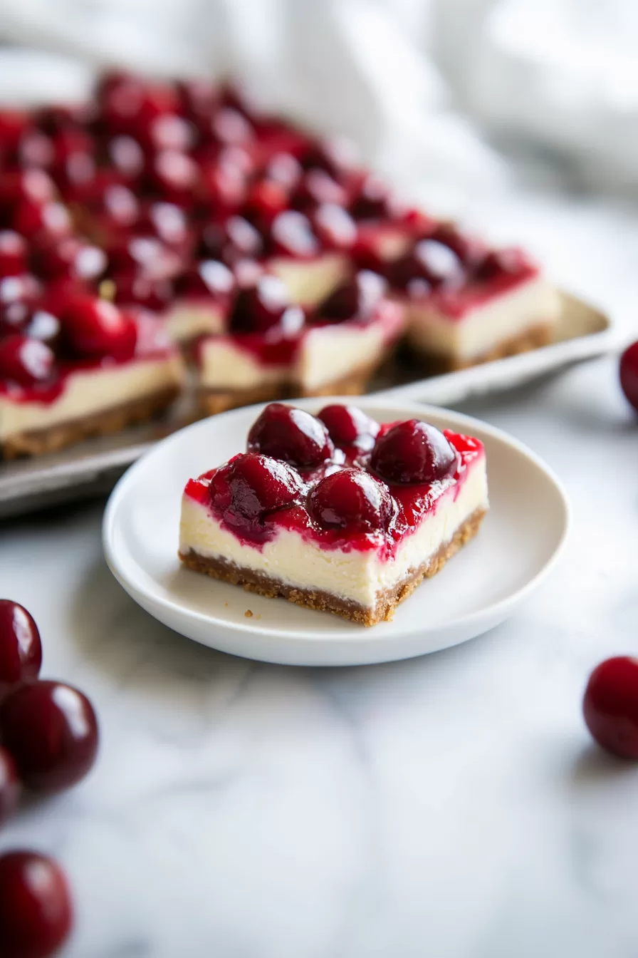 Easy Cherry Cheesecake Bars
