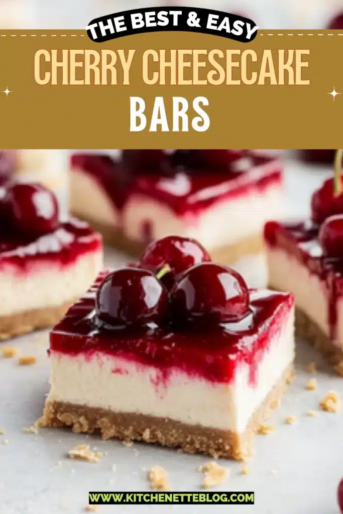 Easy Cherry Cheesecake Bars