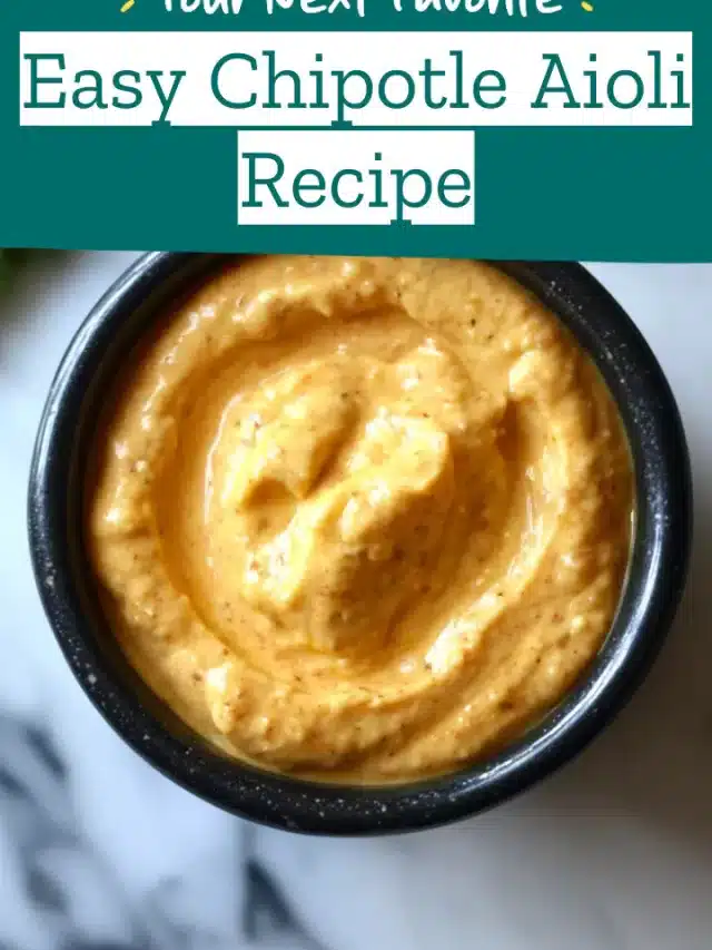 Easy Chipotle Aioli Recipe