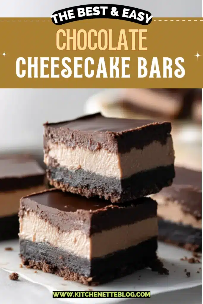Easy Chocolate Cheesecake Bars