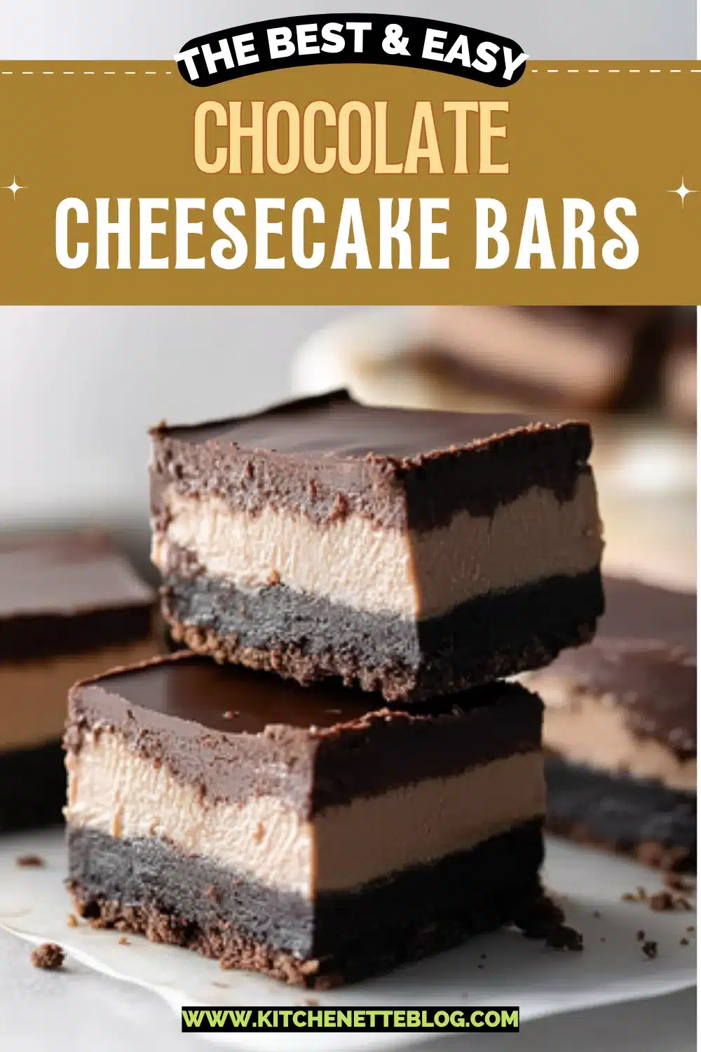 Easy Chocolate Cheesecake Bars