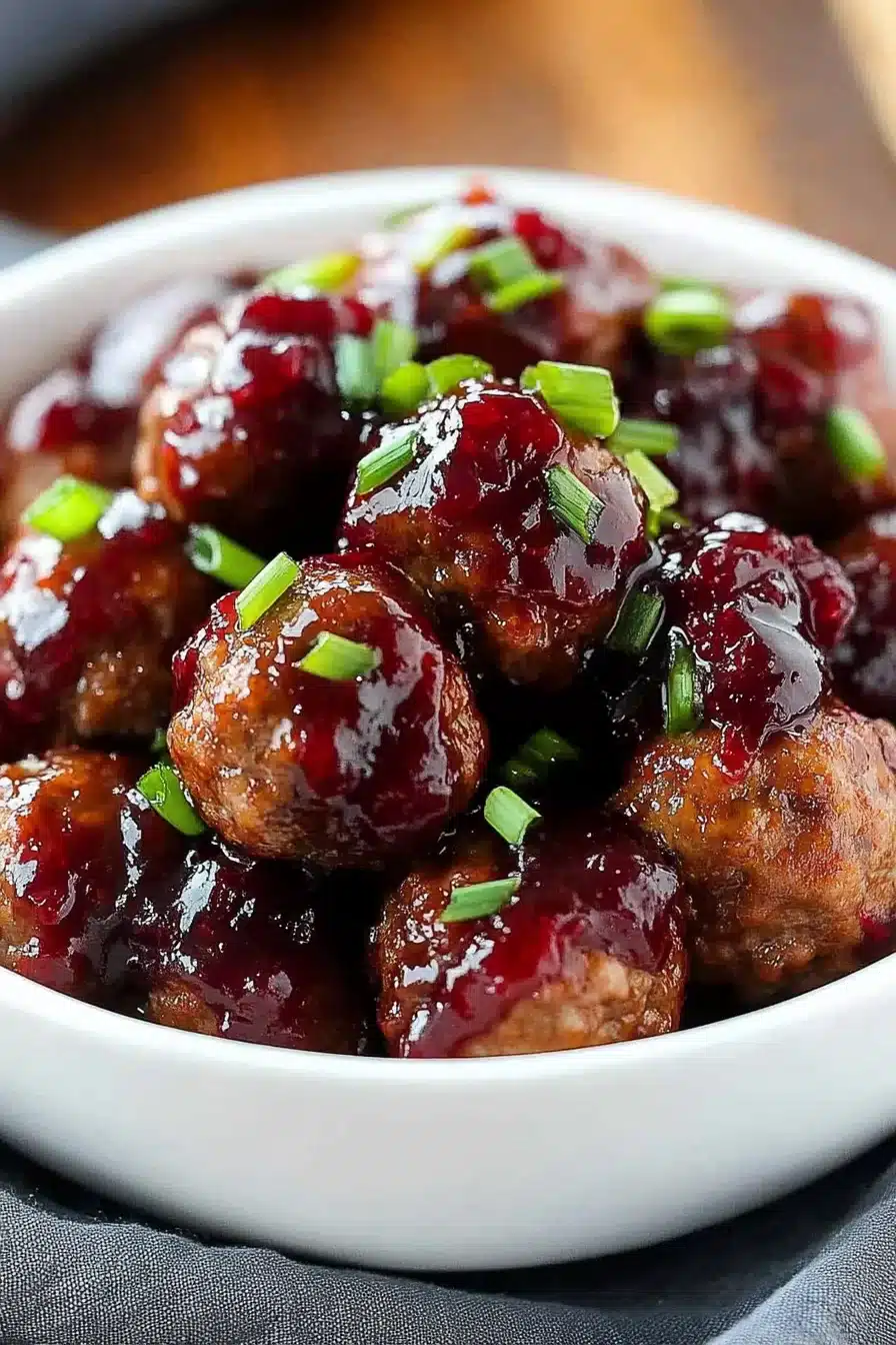 Easy Cranberry Meatballs