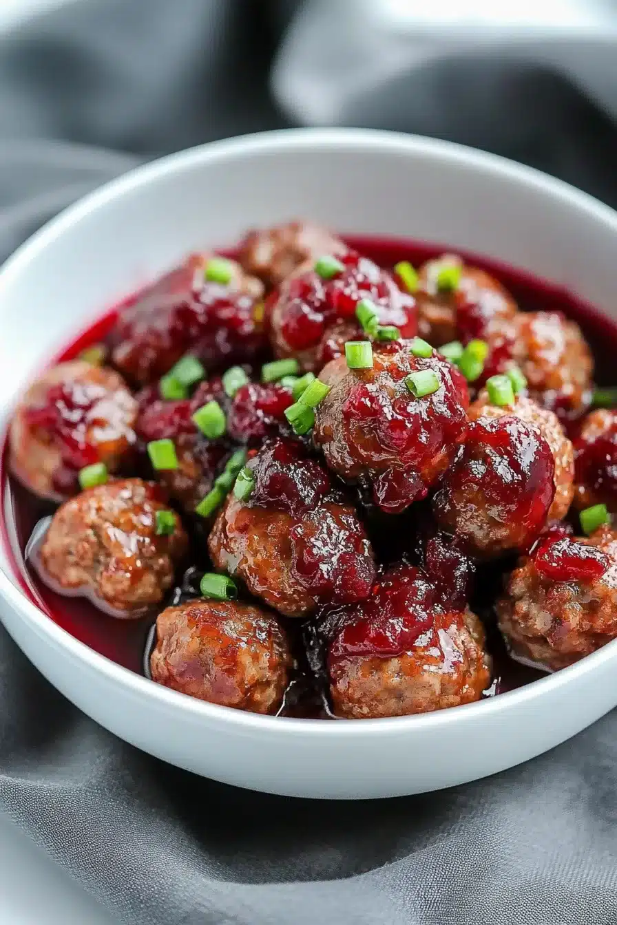 Easy Cranberry Meatballs