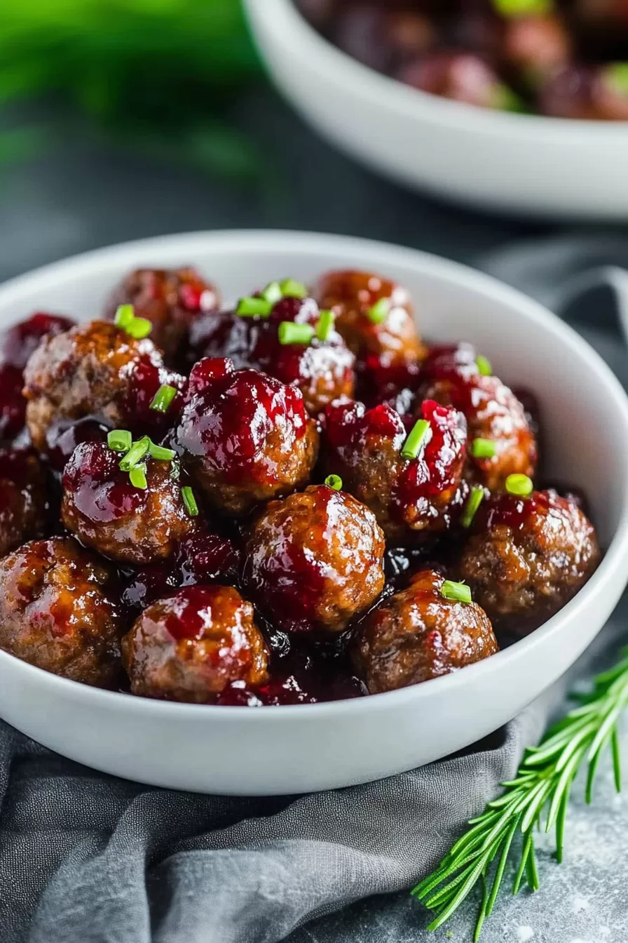 Easy Cranberry Meatballs