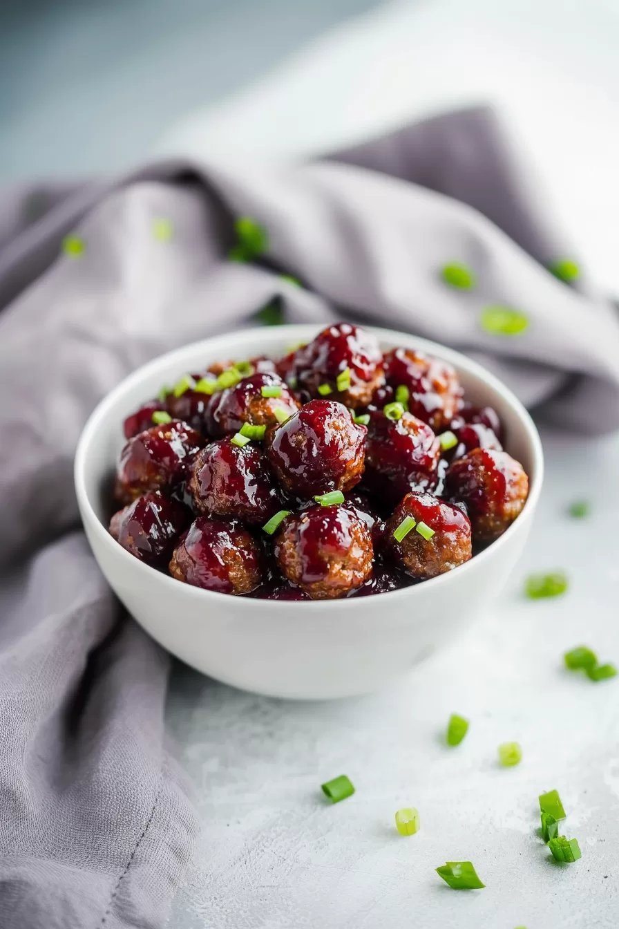 Easy Cranberry Meatballs
