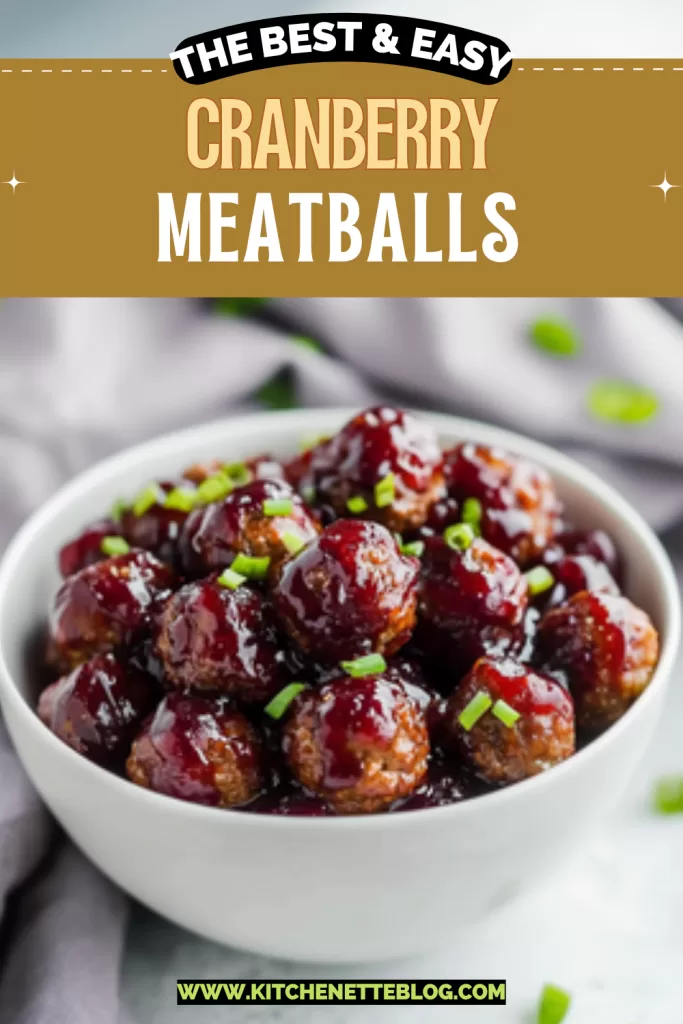 Easy Cranberry Meatballs