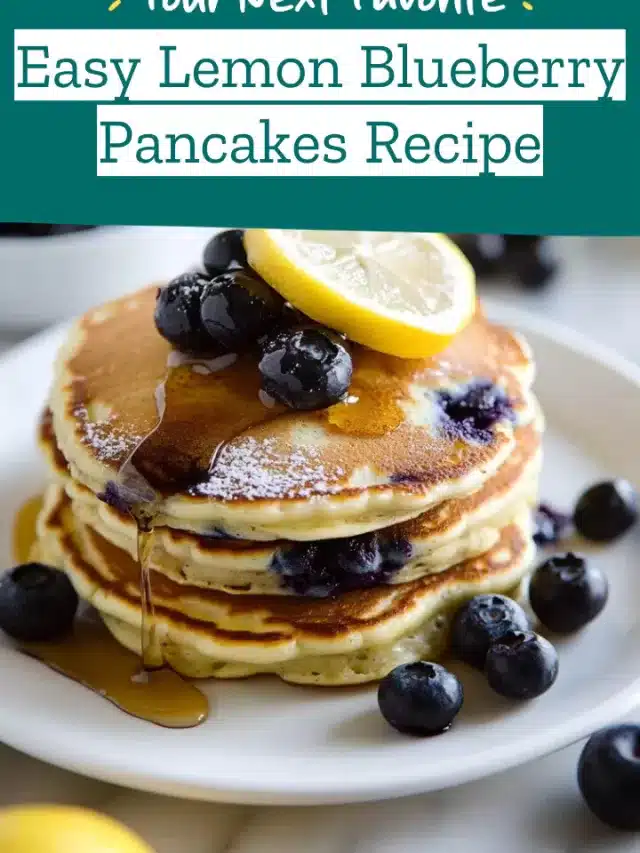 Easy Lemon Blueberry Pancakes Recipe
