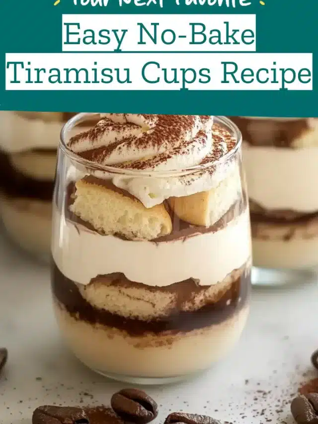 Easy No-Bake Tiramisu Cups Recipe