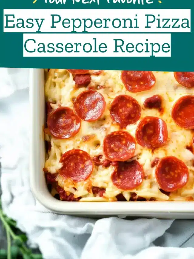 Easy Pepperoni Pizza Casserole Recipe