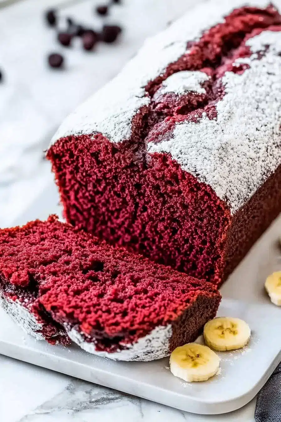 Easy Red Velvet Banana Bread