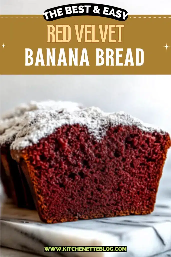 Easy Red Velvet Banana Bread
